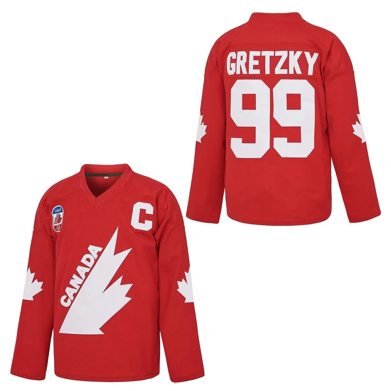Men's #99 Ice Hockey Jersey, Moisture-Wick Embroidered Sportswear Top with Breathable Mesh that Stays Cool for 90s Movie Jersey Energy, Breathable Mesh Stays Cool, Player Numbers, Polyester Mesh