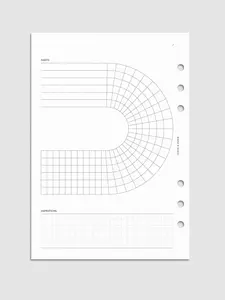 Arched Habit Tracker Planner Inserts