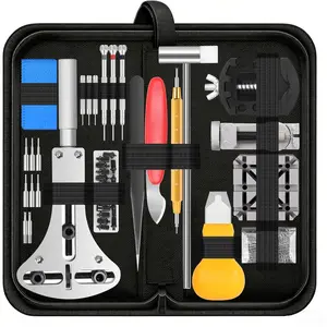 Watch Repair Kit, 151 PCS Professional Watch Battery Replacement Tool Kit, Watch Strap Bracelet Removal Tool with Carrying Case and Instructions BY