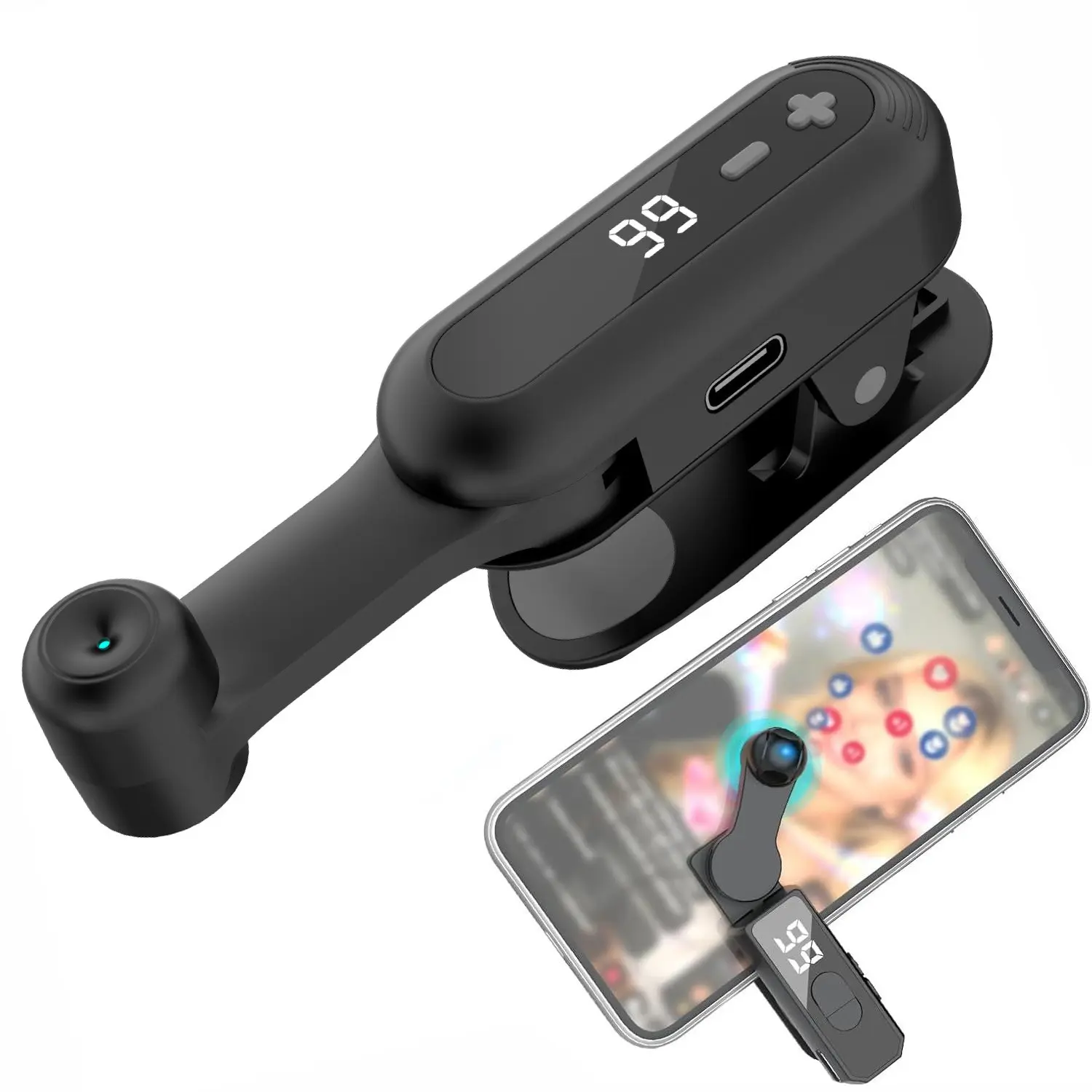 Auto Clicker Smart Tapper for iPhone iPad Android Smartphone Accessories Tiktok, Adjustable Speed, Rechargeable Instant Clicker, Live Stream Likes, Social Media.tasks Mobile Accessories