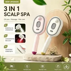 Spray Air Cushion Massage Comb Self-Cleaning Anti-Tangle Essential Oil Mist Hair Care Comb Anti-Static Volumizing Aromatherapy Comb
