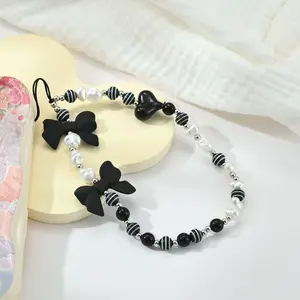 Handmade Beaded Phone Case Lanyard Keychain DIY Bracelet Camera Ccd Backpack Charm Anti-Loss Chain, Creative Accessory for Daily Use