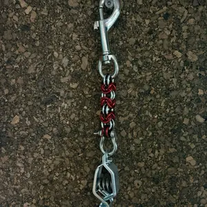 Byzantine Weave Glove Clip - Swivel Eye Bolt Snap Byzantine Weave Glove Clip - Swivel Eye Bolt Snap