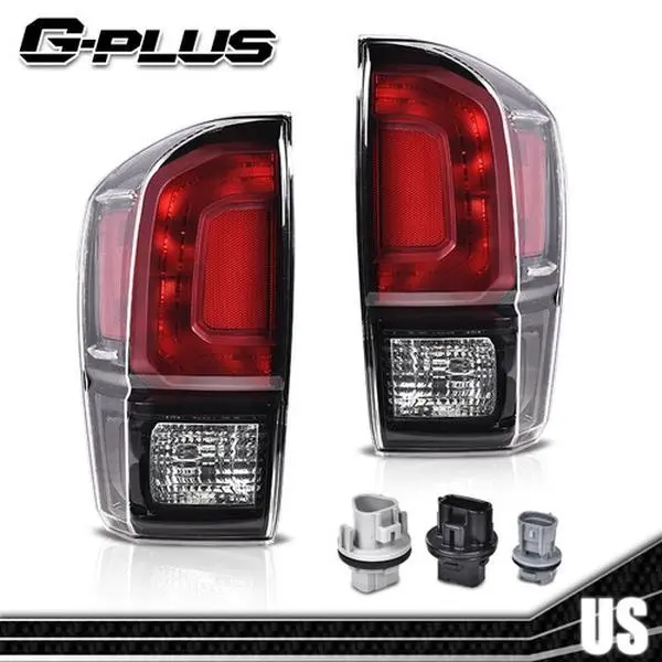 G-PLUS Rear Taillights Assembly Pair - Fit For 2016-2021 Toyota Tacoma TRD, Brake Lamp, Turn Signal