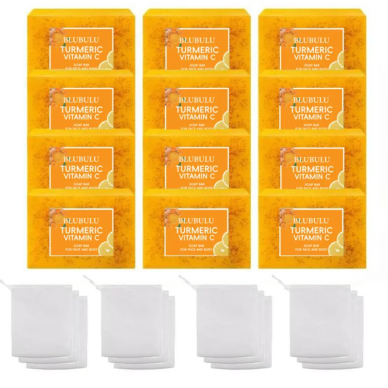 Natural Turmeric Kojic Acid Soap —  — Turmeric Soap, Body Cleanser & Skincare Essential-Turmeric Soap,Body Wash,Turmeric Body Care Producg Body W Cleansing summervibes
