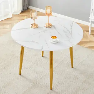 Extendable Round Dining Table, Multifunctional Convertible Dining Table, Space-Saving for Small Homes, Modern Minimalist, Unique Appearance Creating a Sleek Silhouette for Modern Residences