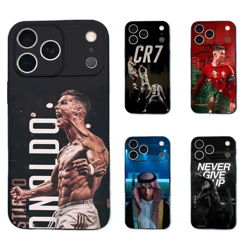 Football R-RoNalDo-ES CR7 phone Cases For iPhone 17-12 Promax Pro Plus,It's a great gift for a good friend,gift for him for her Best Gift