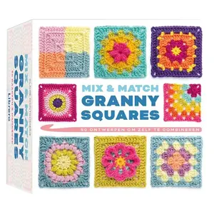 Grandma Square Card Deck DIY Yarn Teaching Cards, Simple Easy-To-Learn Teaching Cards, Perfect for Beginners, Fun and Educational, Flashcards