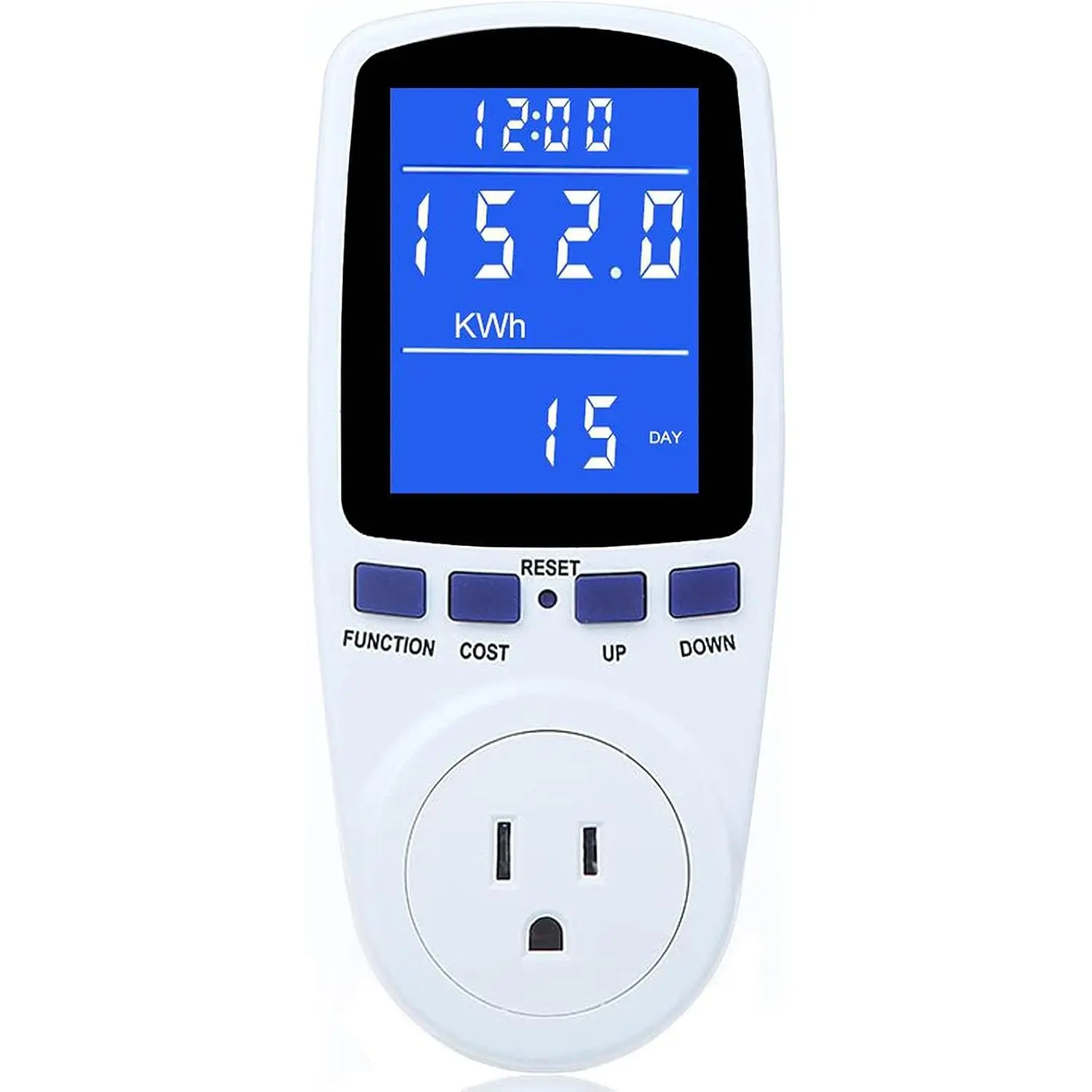 Upgraded Watt Power Meter Plug Home Electrical Usage Monitor Consumption, Energy  Amps  Tester with Backlight, Overload Protection, 7 Modes Display