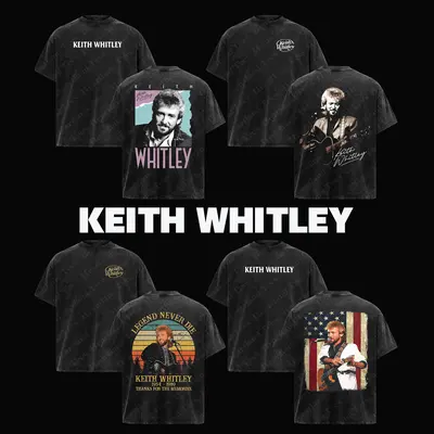 Keith Whitley Country Music T-Shirt - Charcoal, Unisex Sizes S To 5XL, AM666