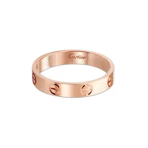 Pre-owned Cartier LOVE Ring Small Model Rose Gold/yellow gold/white gold