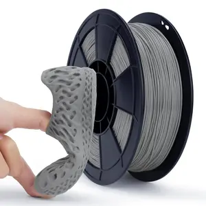 Gray TPU Filament 1.75mm 250g (0.55lb), 95A Flexible Rubber-Like 3D Printer Filament, High Elasticity TPU Filament+/-0.03mm Accuracy