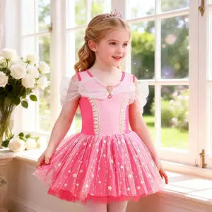 Pink Sparkle Star Princess Tutu Dress | Birthday & Photoshoot Dream Outfit