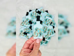 Bottle of Turquoise Jewels Embroidered Patch