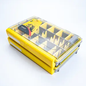 Tcakelox Deluxe Fishing Tackle Box, Waterproof 3600 & 3700 Terminal Tackle Trays, Organizer Includes 2 Type Dividers, Multi-purpose and All-in-one Tackle Storage (3600-3 all-in-one 2pcs)