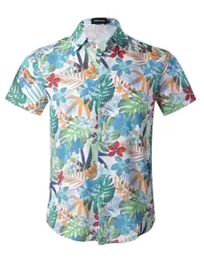Allsense Men's Tropical Hawaiian Shirt