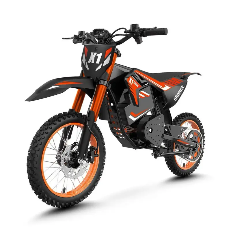 Electric Dirt Bike 4500W Peak Electric Motorcycle 60V 28.8AH E-MoutainBike 50MPH