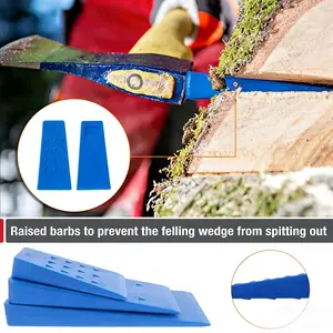 Plastic Logging Wedges, 5.5 Inch, 8 Inch, 10 Inch Tree Wedges, Non-Slip Logging Wedges, Suitable for Chainsaws, Forestry Logging Tools