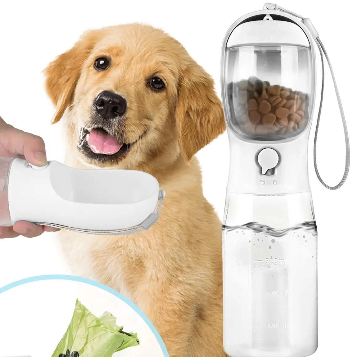 3in1 Pet Water Bottle White
