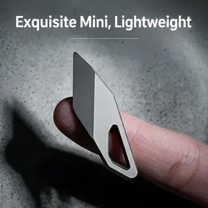 Mini Titanium Alloy Portable Pry Bar, Lightweight Keychain Edc Tool, Compact Outdoor Gear, Essential Survival Kit Item