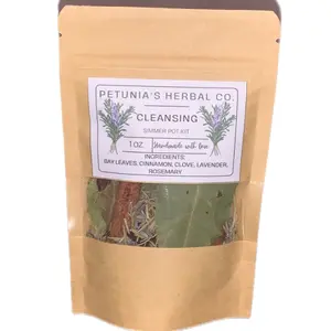 Cleansing Simmer Pot Mix | Herbal Simmer Pot Kit | Organic Stovetop Potpourri | Christmas Gift, Gift Ideas Room Freshener Lavender Scent Fragrance