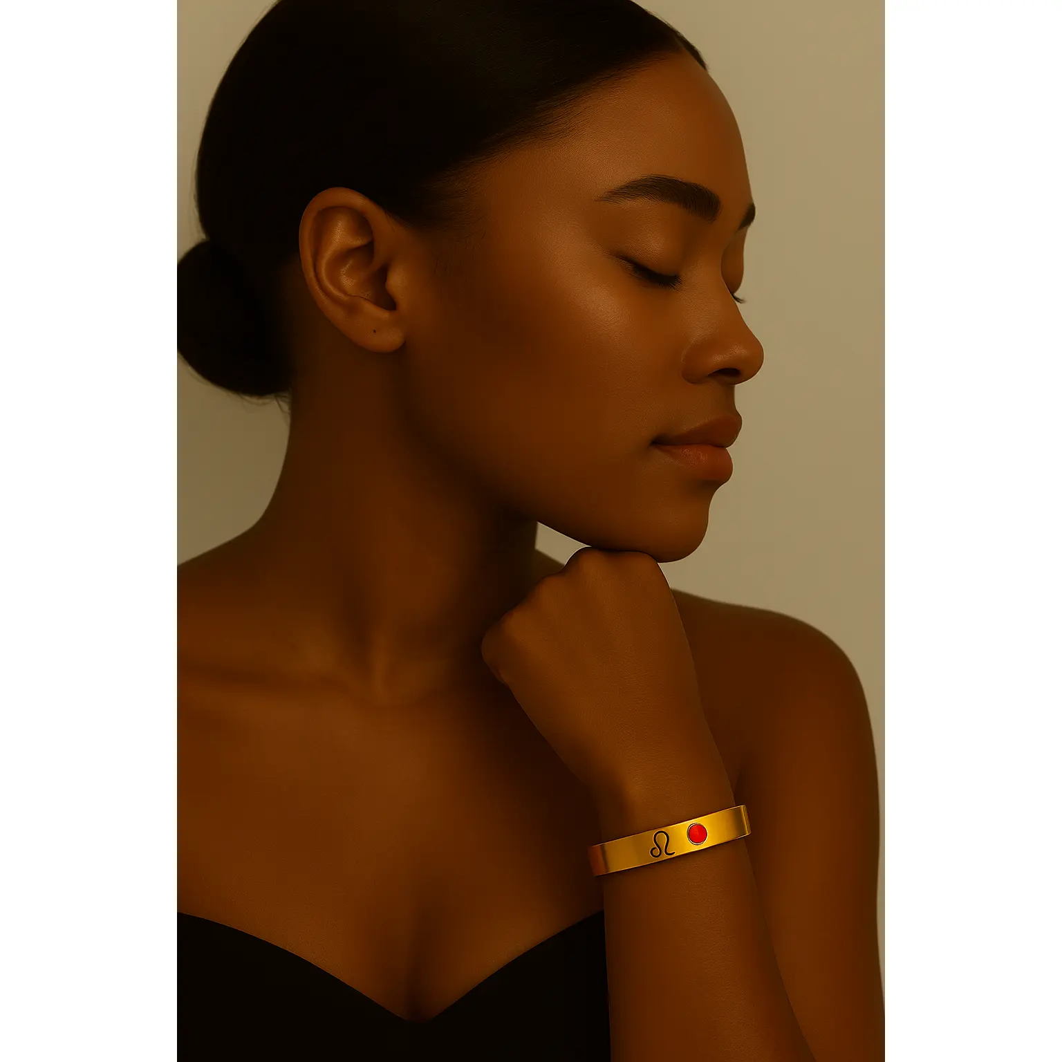 Zodiac & Birthstone Bracelet (Moon Cipher Cuff)