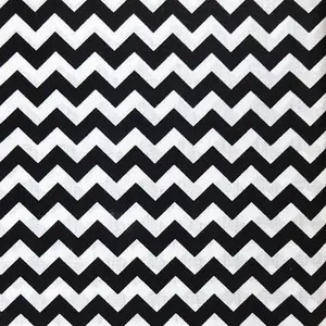 Half Inch Chevron Poly Cotton Fabric