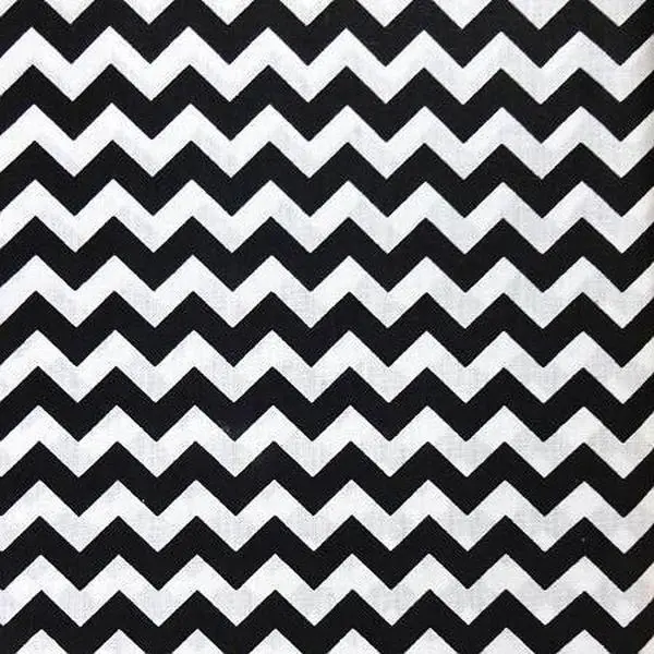 Half Inch Chevron Poly Cotton Fabric