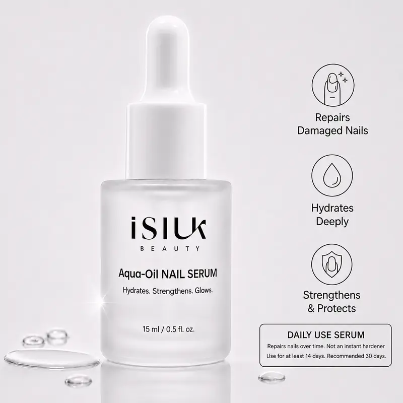 Nail Repair Serum for Post-Acrylic & Gel Removal Damage, Strengthening Cuticle Oil for Weak, Soft, Brittle, Thin & Peeling Nails After Gel-X, Gel Polish & Press-Ons, with Aloe, Niacinamide & Hyaluronic Acid, Coconut Lavender, 15ml
