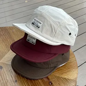 Japanese 2025 New Quick-Drying Workwear Five-Panel Hat for Men Vintage Soft Brim Duckbill Cap Women's Short Brim Baseball Cap