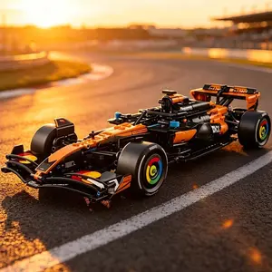 1675Pcs Orange Technic Racing Car Building Blocks 42228 | Gift for Kids & Home Decoration