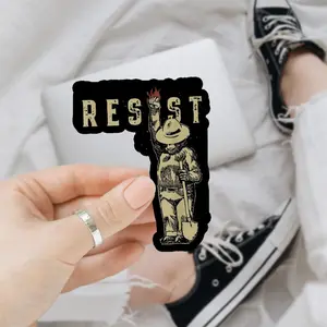 Resist Bear Sticker, Smokey The Bear Resist Sticker, FDT Resist Sticker, Anti Trump Sticker, Political Sticker, Protest Sticker, Resist DOGE