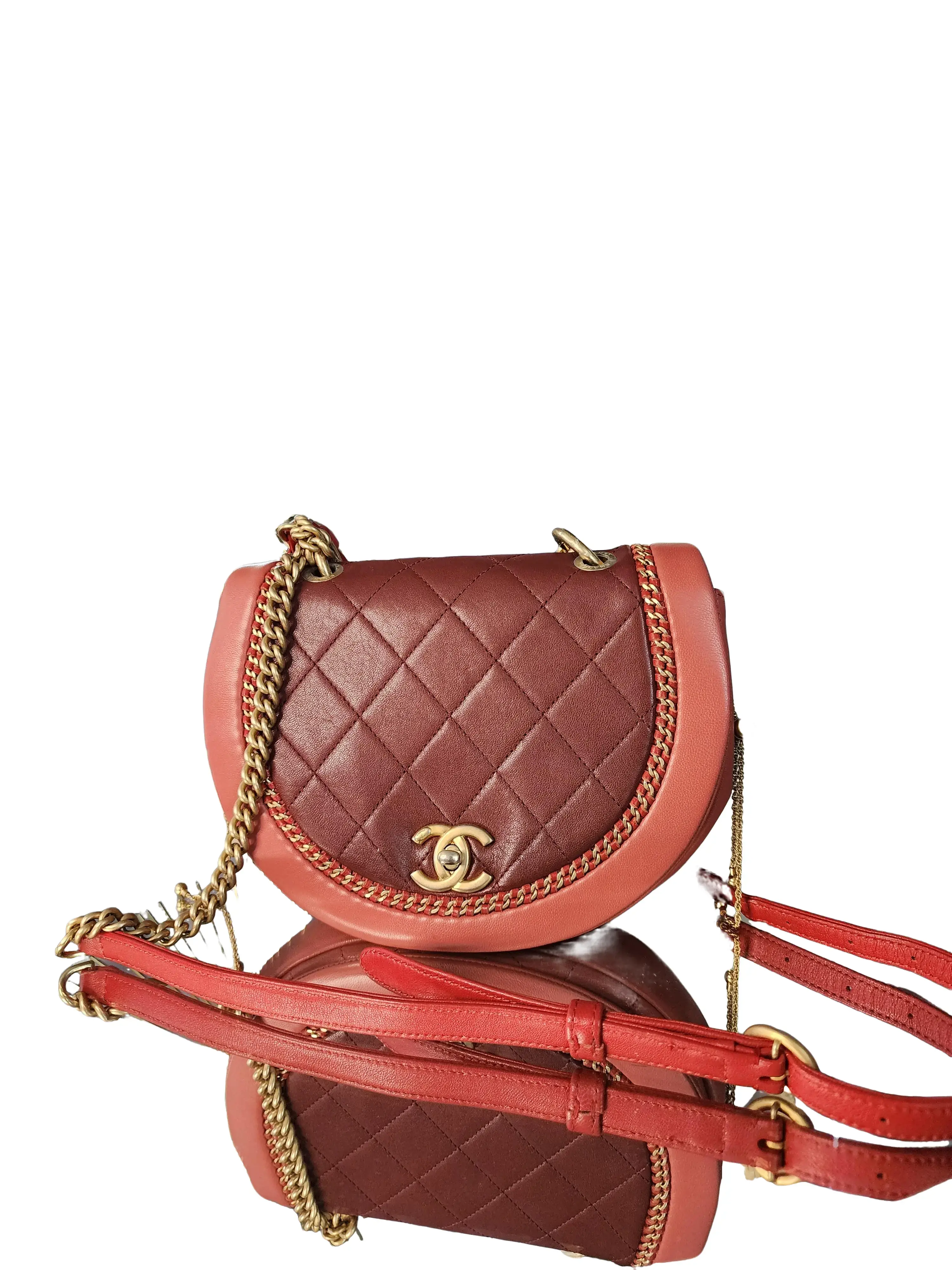 Pre-owned CHANEL France Crossbody Bags Saddle Crossbody Bag