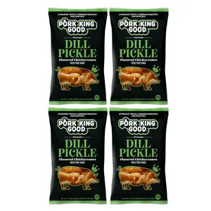 Pork King Good Dill Pickle Pork Rinds 24 pack Snack