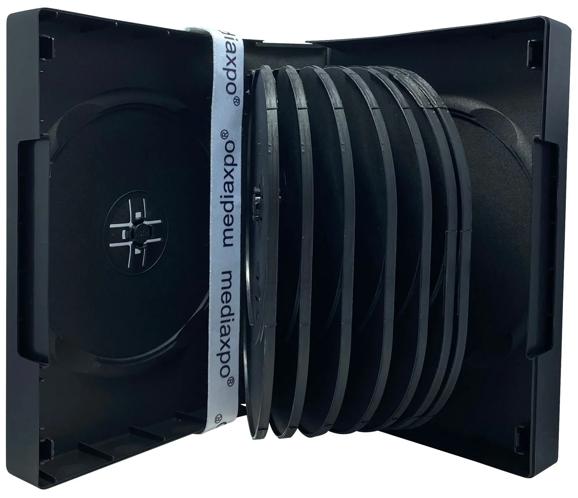 Black 16 Disc DVD Cases