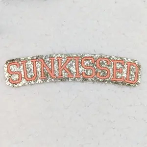 Sunkissed Embroidered Glitter HAT/POCKET Patch