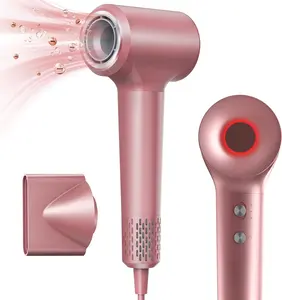 Hair Dryer, Ionic Blow Dryer, 1500W High-Speed Hairdryer with 110000 RPM Brushless Motor for Fast Drying Low Noise, 4 Temps & 2 Speeds with Magnetic Nozzle