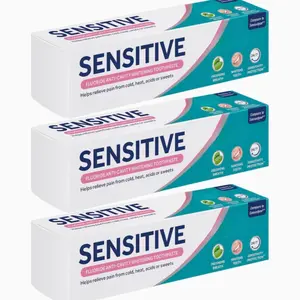 Fluoride Anticavity Whitening Toothpaste 4.1oz Tubes for Home Household Men Women Teeth Dental Oral Care Kit Freshens Breath Fight Tooth Cavities Gift Basket Stuffers Set of 3 Bundle