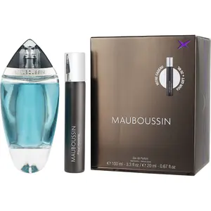 Mauboussin Pour Homme Set-Eau De Parfum Spray 3.4 Oz & Eau De Parfum Travel Spray 0.68 Oz For Men