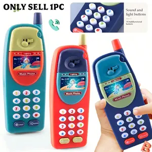 Early Education Music Phone Toy, Multifunctional Learning Musical Handheld Phone, Random Accessories Included