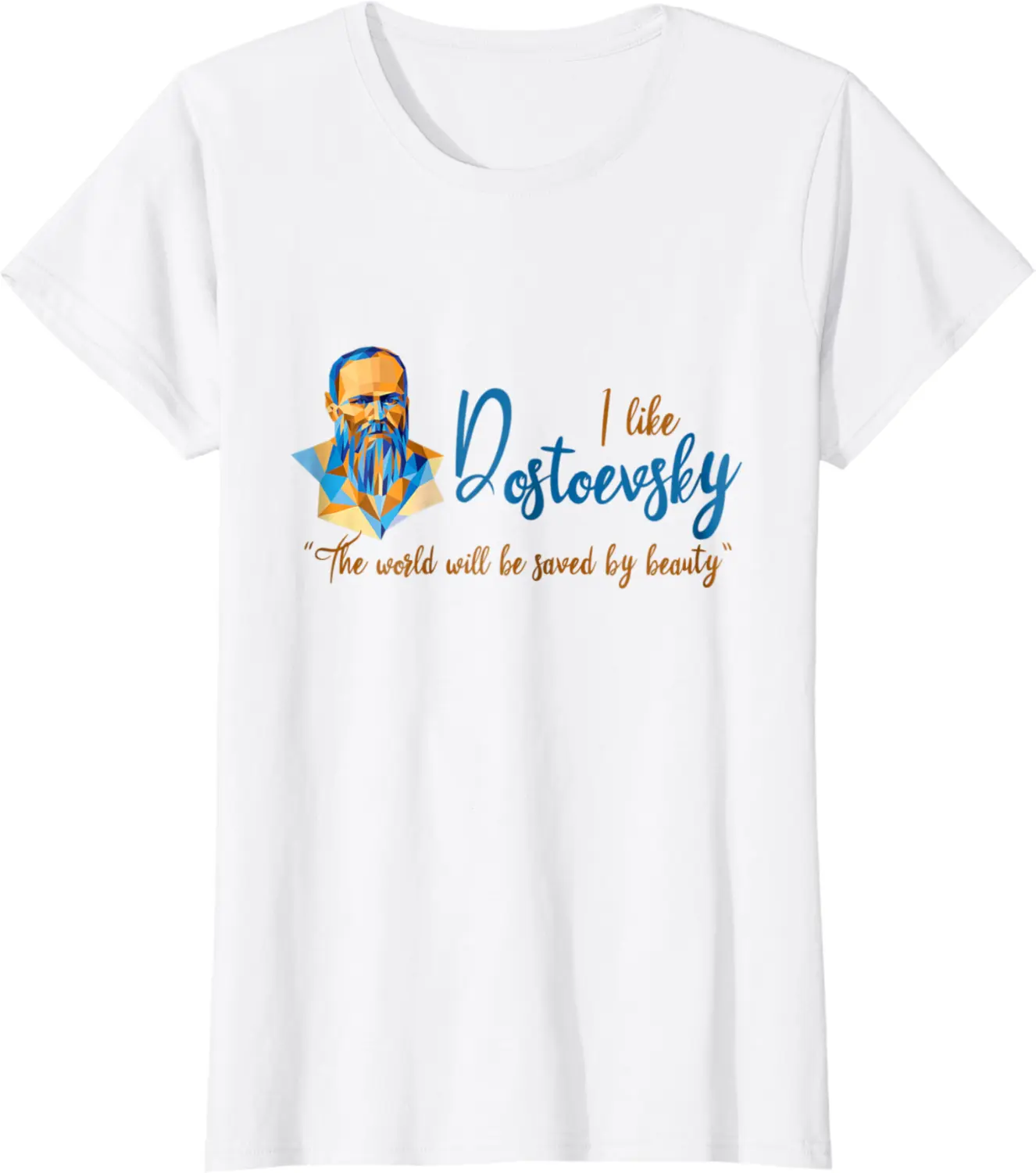 Womens Dostoevsky book literature reading t-shirt - Gabriellef Shop 48B07L6YWHRW