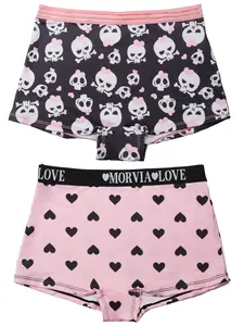 Morvia Women's All-Over Printed Underwear Set, Casual Comfortable Breathable Fabric, Durable Fashion Design for Daily Wear & All Seasons Use, Printed Panties