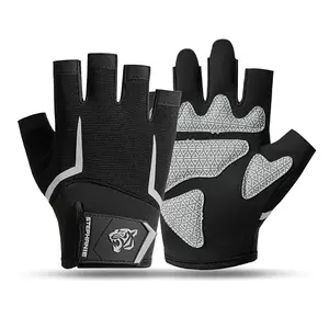 Men's Fitness Half-Finger Gloves for Outdoor Sports, Cycling, Pull-Ups, Bar Training, Anti-Slip, Prevents Calluses, Comfortable Grip