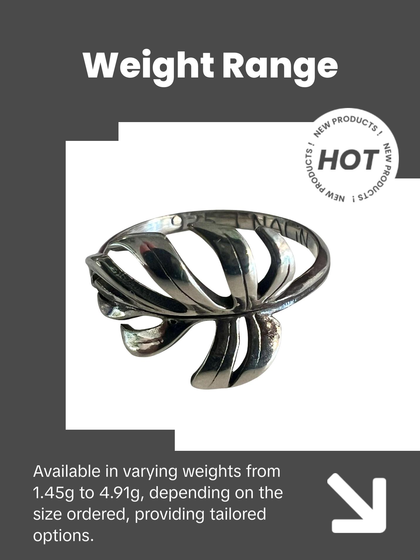 Monstera Sierrana Ring - Silver