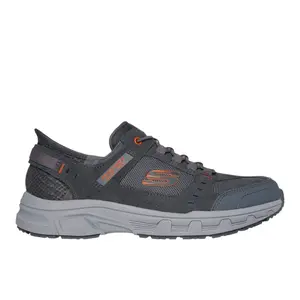 Skechers Mens Oak Canyon Slip-Ins Relaxed Fit Sneakers Shoes Casual - Grey