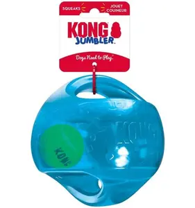 KONG Jumbler Ball - Interactive Dog Toy for Medium/Large Dogs with Tennis Ball for Engaging Play
