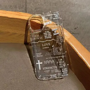 AA1118 Clear Case with Jesus Design, TPU Drop-Resistant Full Cover, Precision Protective Case for Apple Iphone raphic Printed Phone Case, Ideal for Easter, Christmas, Halloween Gifts for Girlfriend, Boyfriend, Friends, Or Yourself.