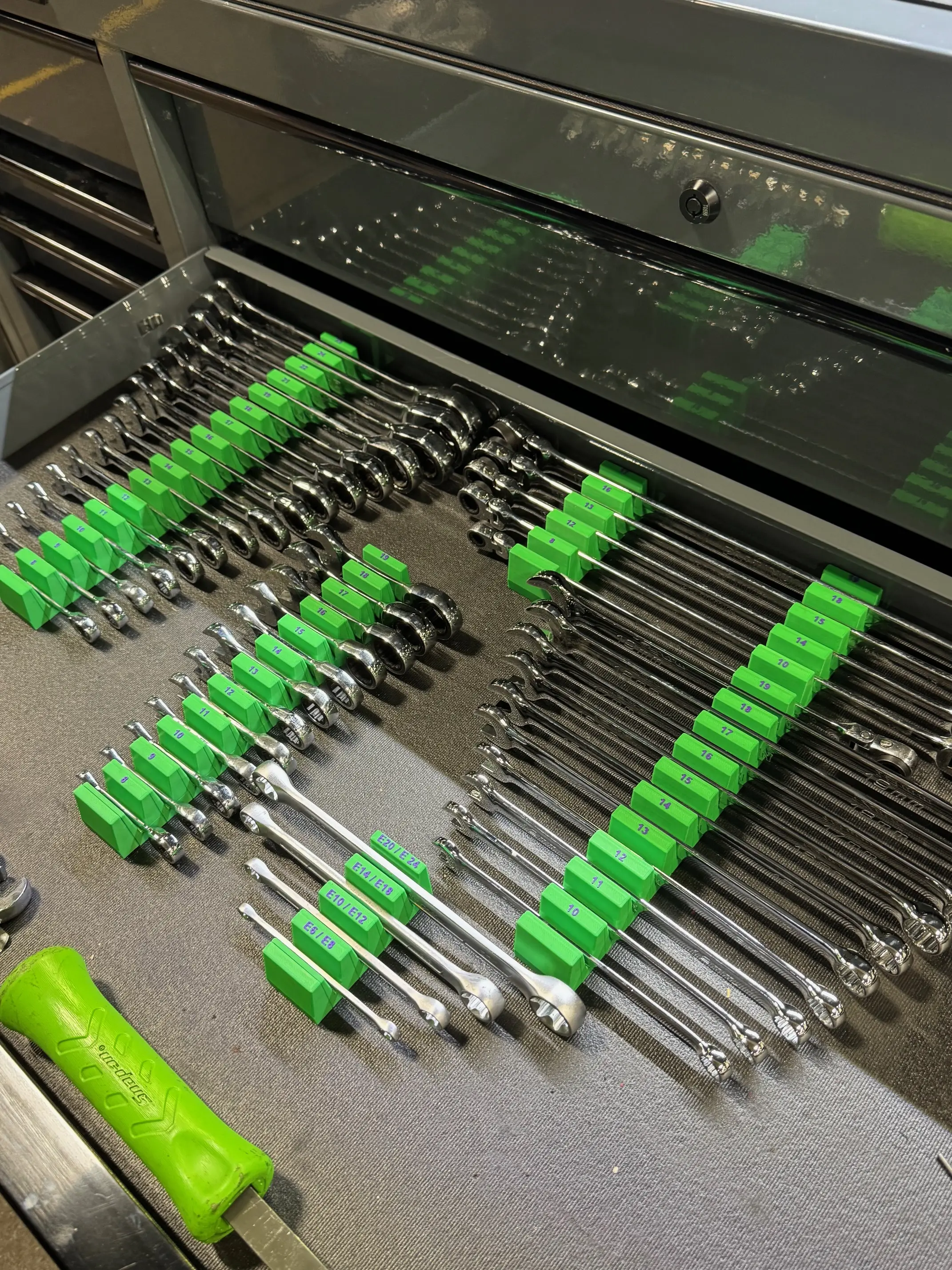 Modular Wrench Organizer with Integrated Magnets