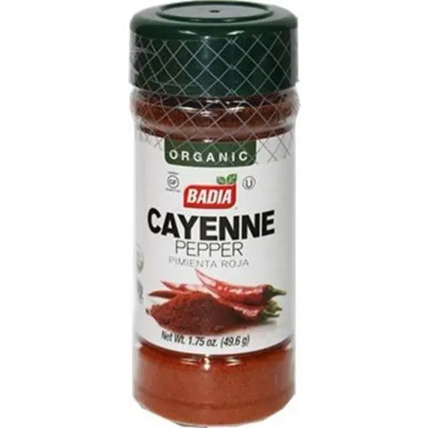 BADIA Organic Cayenne Chili Powder, 1.75 oz Cooking Spice Seasoning for Boosting Flavor in US Dishes, Yes-Certified Herb & Spice Staple