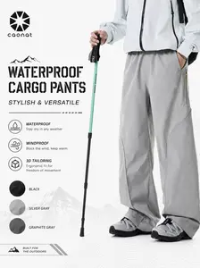 CAONAT Unisex Lightweight Water-Resistant Cargo Pants - Breathable Straight Fit Durable Hiking Pants, Comfy Dual-Sport Expandable Adventure Trousers for Outdoor Hiking & Casual Wear, Adventure Men's Pants